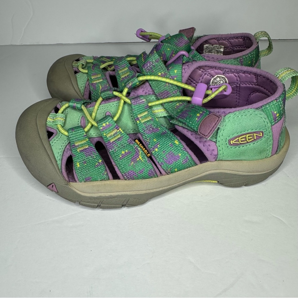 Keen Newport H2 Green and Purple Outdoor Sandals Kids Size 1